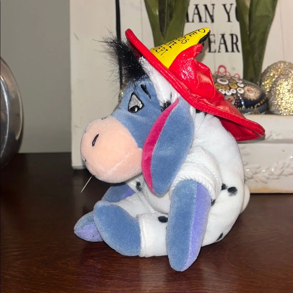 The Disney Store Mini Bean Bag Fireman Dalmatian Eeyore Halloween 9